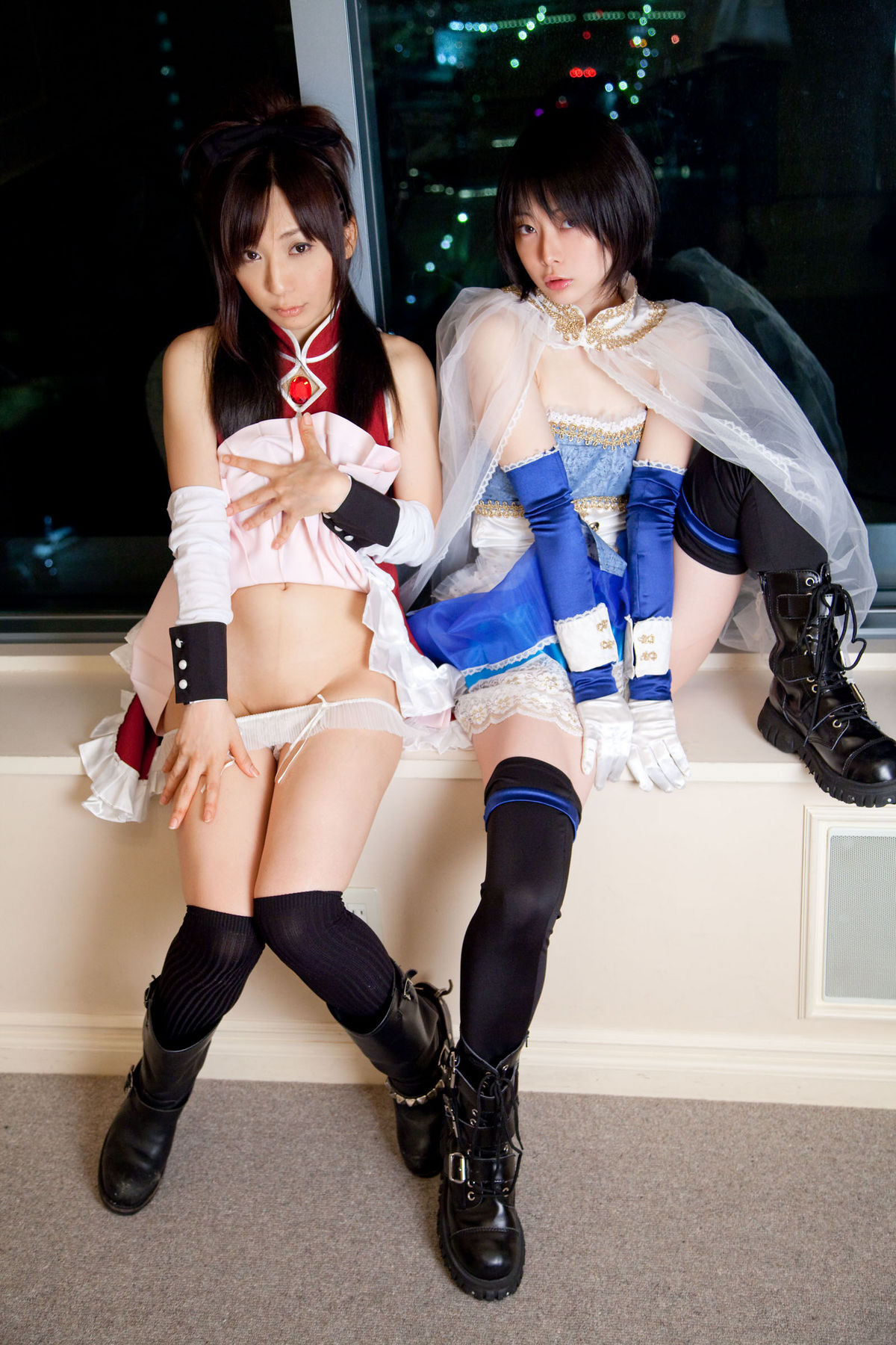 (C80) (コスプレ)   Sayaka and Kyoko  CosPlay制服诱惑套图